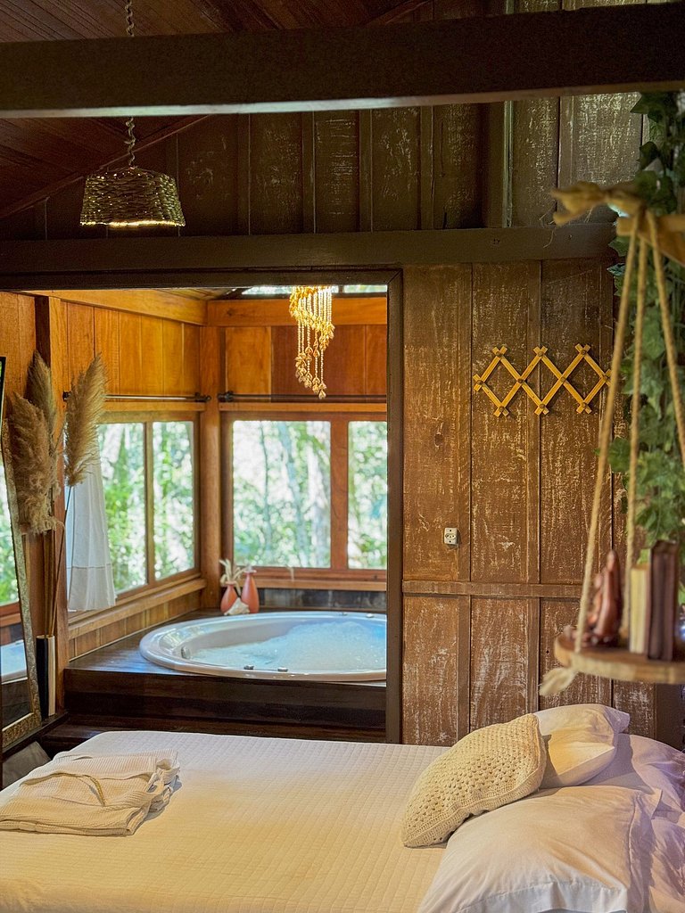 Cabana Ohana | Romântica com hidro e rede suspensa