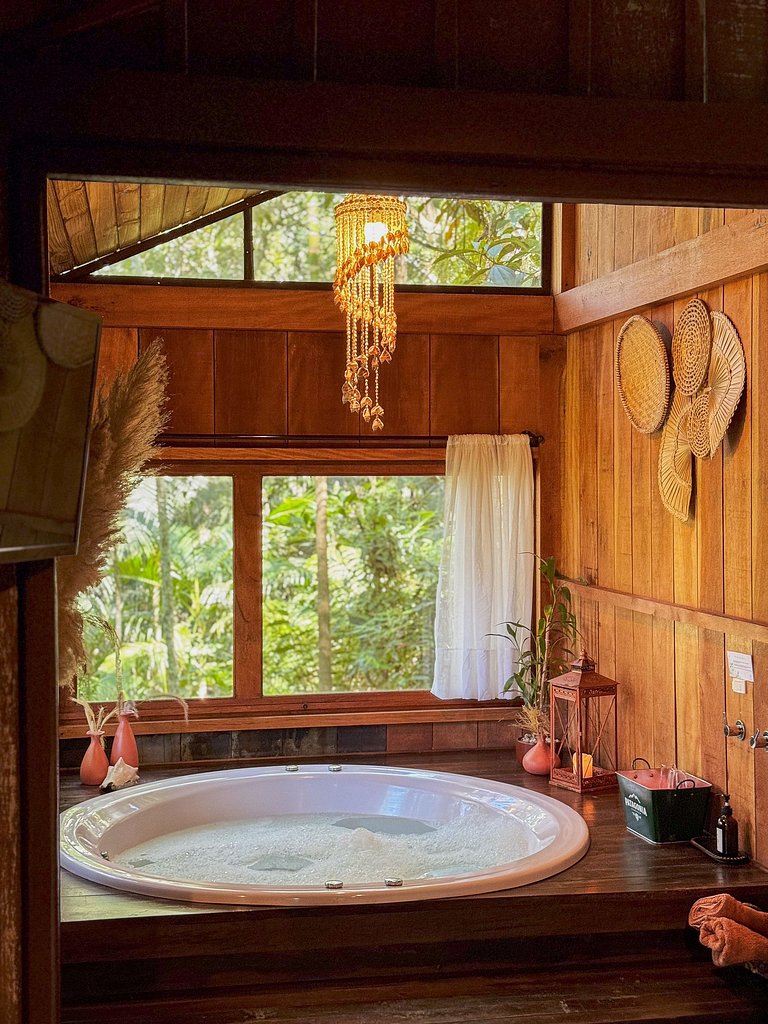 Cabana Ohana | Romântica com hidro e rede suspensa