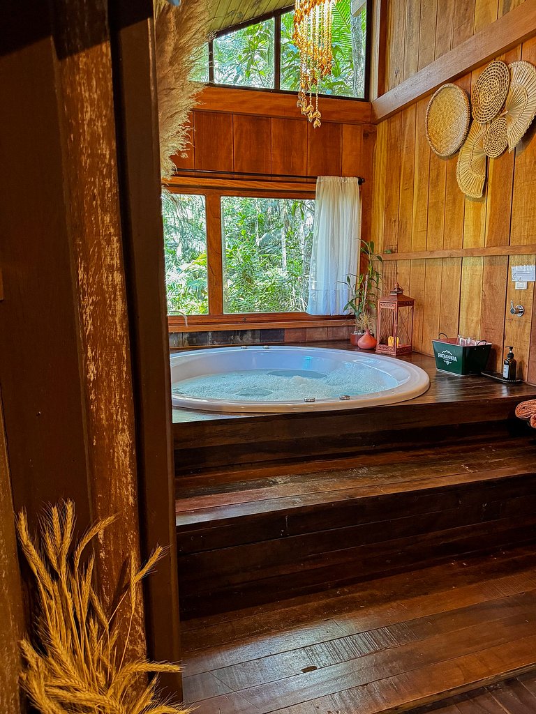 Cabana Ohana | Romântica com hidro e rede suspensa